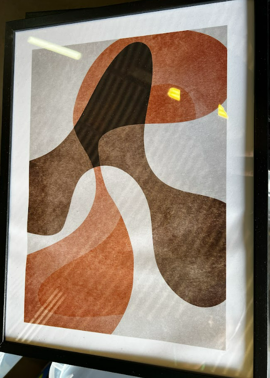 ORGANIC SHAPES NO1, 30 x 40cm, framed