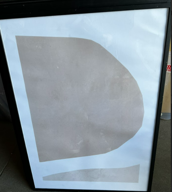 Beige Poster no2, 50 x 70cm, framed