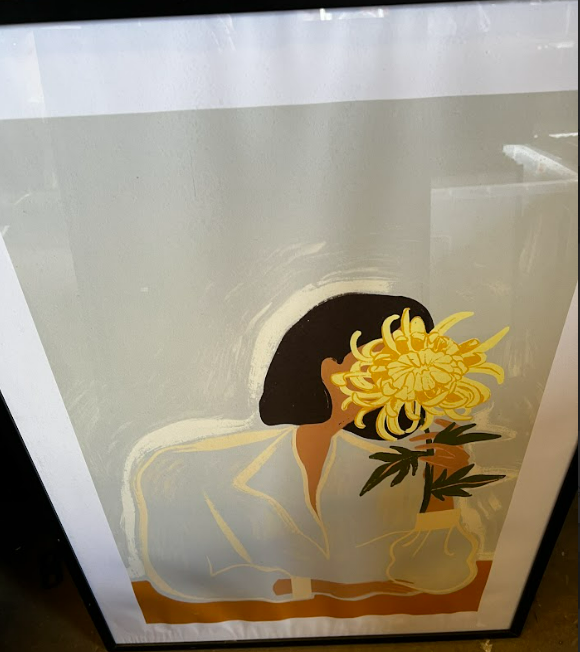 ARTY GUAVA - LAY HOON - THE CHRYSANTHEMUM, 50 x 70cm, framed