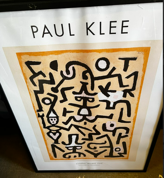 PAUL KLEE - COMEDIANS’ HANDBILL, 50 x 70cm, framed