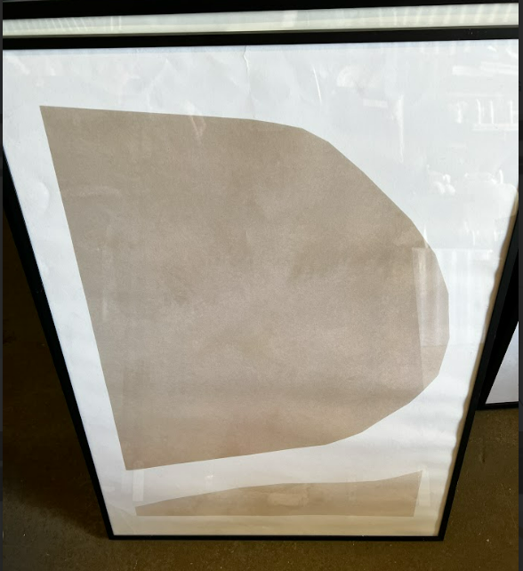 Beige Abstract no2, 50 x 70cm, framed