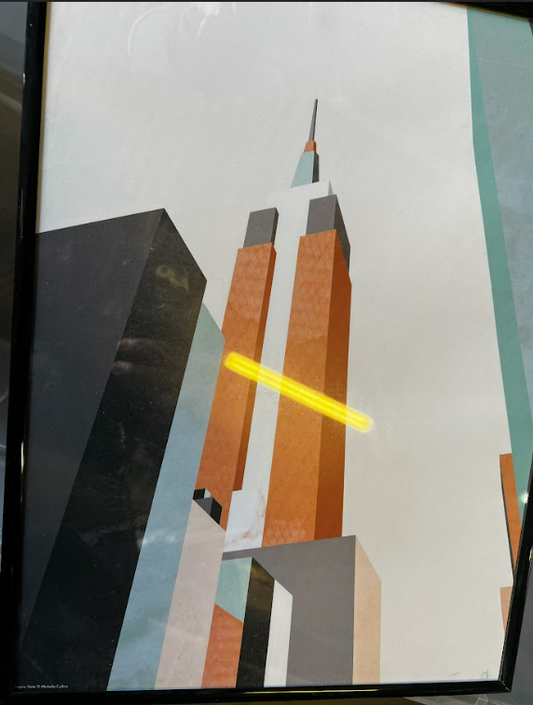 Graphic Pastel Architecture III, 30 x 40cm, framed