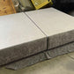 Light Grey Upholstered Divan King Size Bed