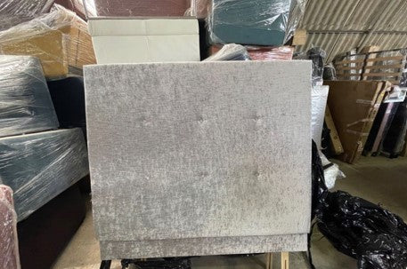 Light Grey Upholstered Divan King Size Bed