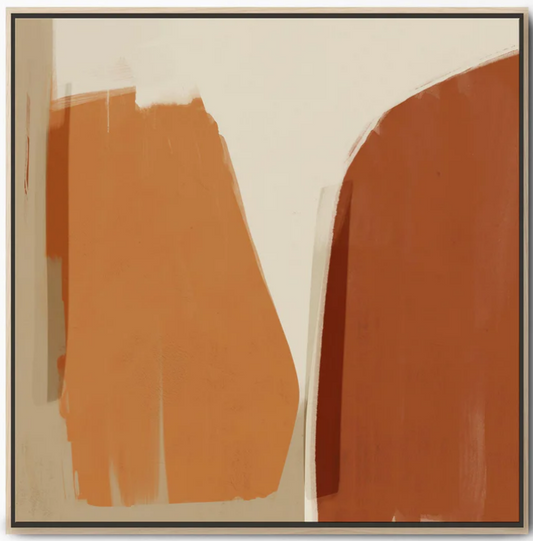 Natural State Abstract Canvas Art, 81 X 81cm, framed
