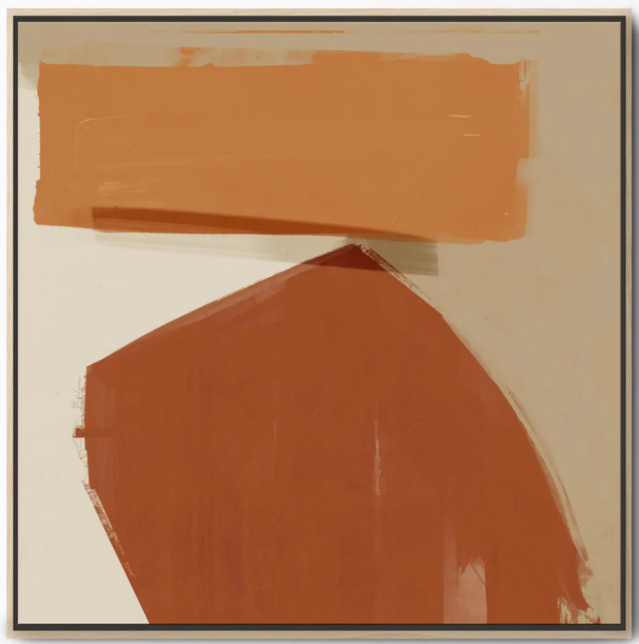 Top Form Abstract Canvas Art, 81x81cm, framed