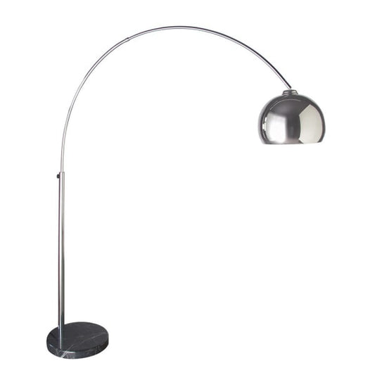 Large Extending Chrome Floor Lamp, 205x160cm