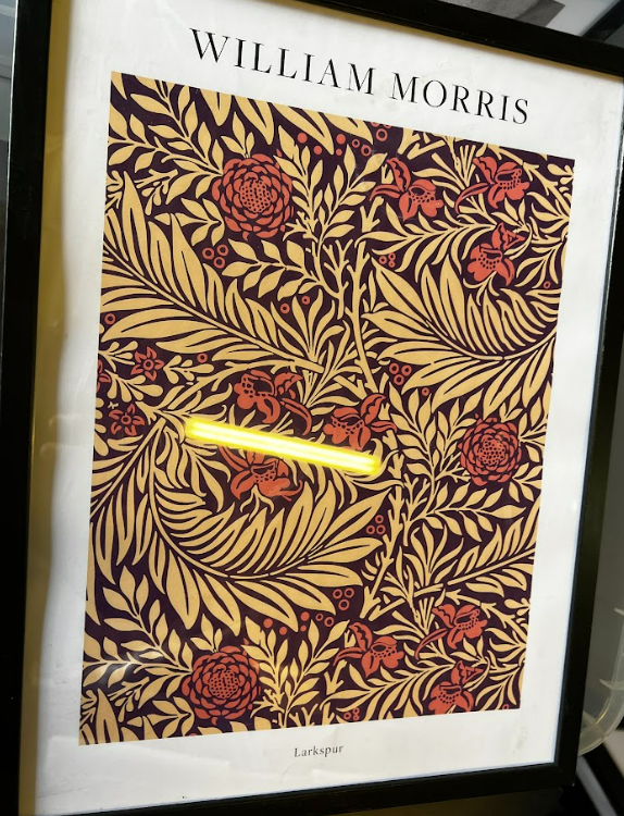 WILLIAM MORRIS - LARKSPUR NO2, 30 x40cm, framed