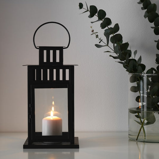 BORRBY lantern for block candle, 15x15x28cm