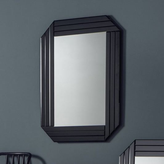 Burgate Rectangular Black Frame Mirror