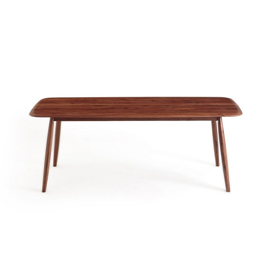 Comoé solid walnut dining table, 75x200x85cm
