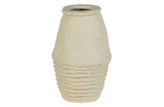 Delos Vase Paper Mache Natural
