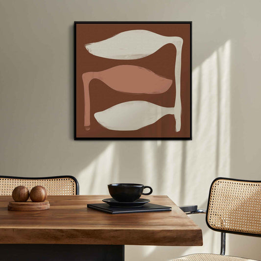 Entwined Framed Abstract Canvas Art, 81x81cm