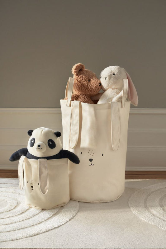 Cotton twill storage basket