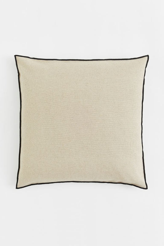 Linen-blend cushion cover