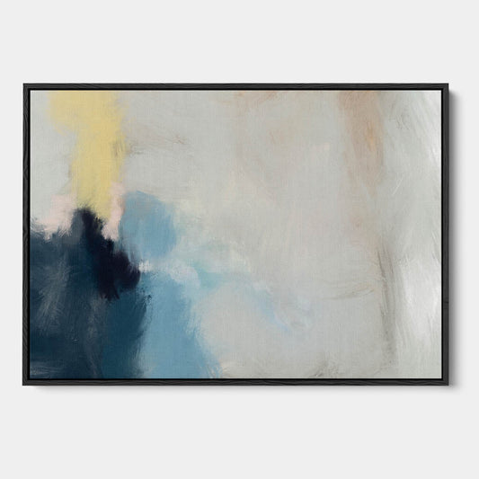 Brushed Haze Framed Canvas 90 x 120 cm
