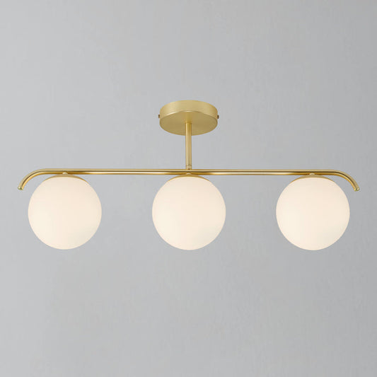 Grant 3 Light Semi-flush Ceiling Light, 29.23x14.5x69.3cm