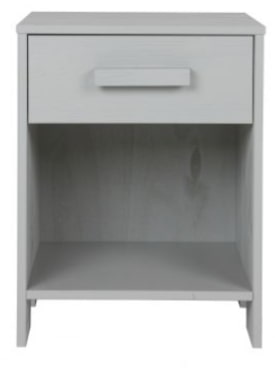 Dennis Nightstand Pine | Concrete Grey, 36x39x52cm
