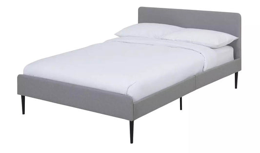 Argos Home Kristopher Small Double Bed Frame - Grey, 126x196.5x85cm