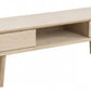 Media Unit in Pale Oak, 160x43x38cm