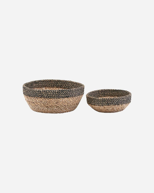 Basket, Bowl, Black/Natural