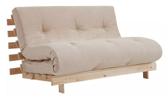 Argos Home Tosa 2 Seater Futon Sofa Bed - Natural, 195x137.5x75cm