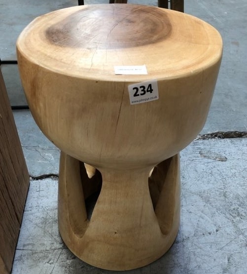 LA REDOUTE DECORATIVE WOODEN STOOL