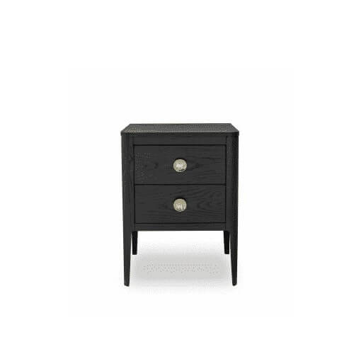 Abberley Bedside Table - Black, 39x43x58cm