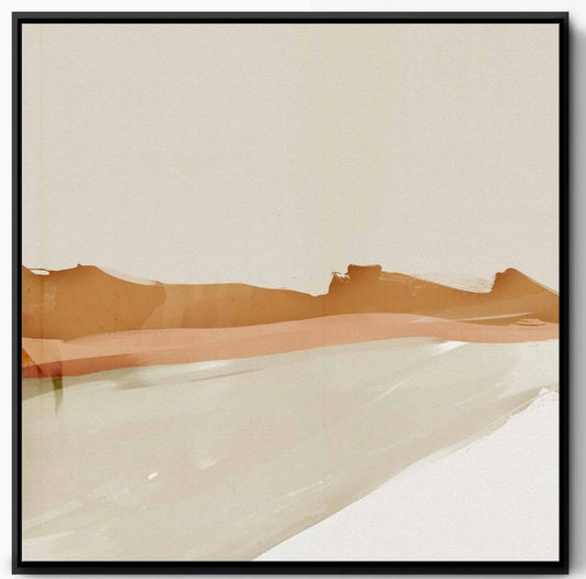 Forever Wandering Abstract Desert Canvas 85x85cm