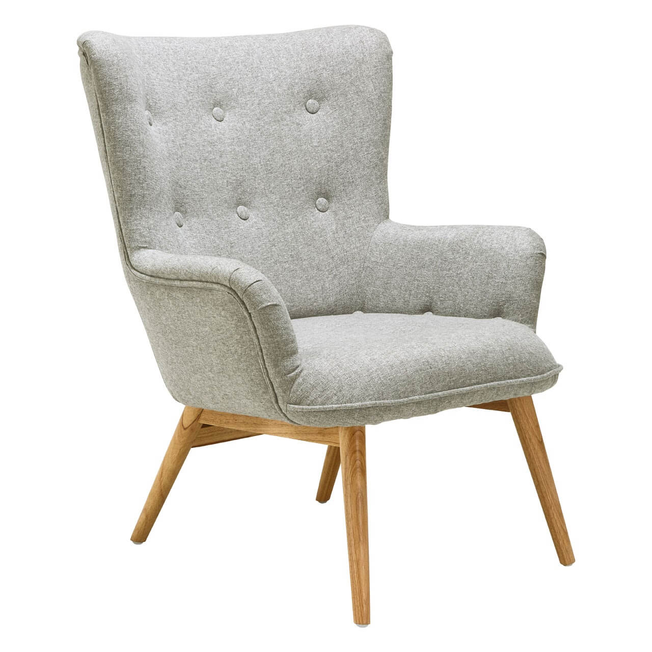 BEPUREHOME Chill armchair leather black, 75x68x72cm