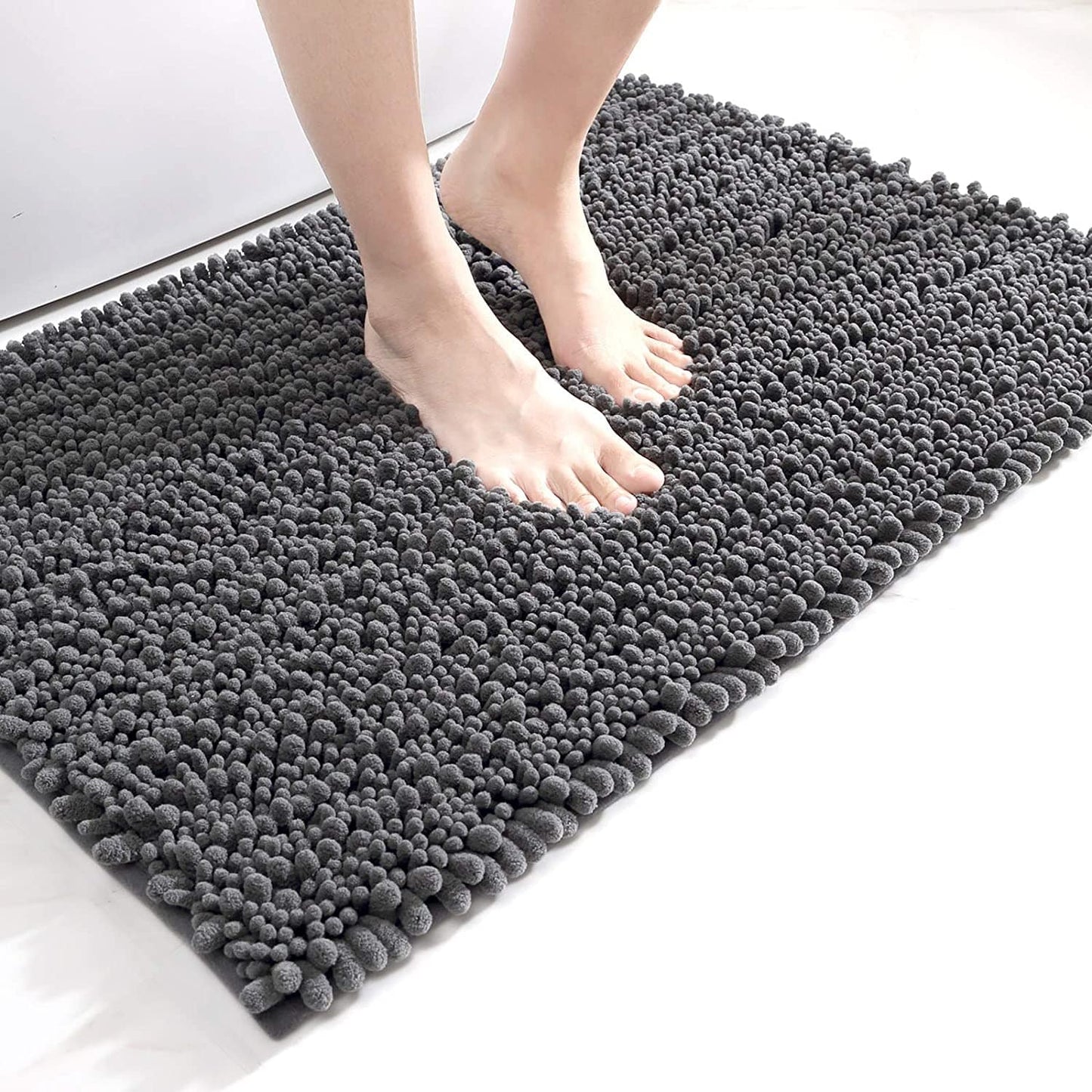 DEXI Non-Slip Bath Mat 40x60cm - Dark Grey