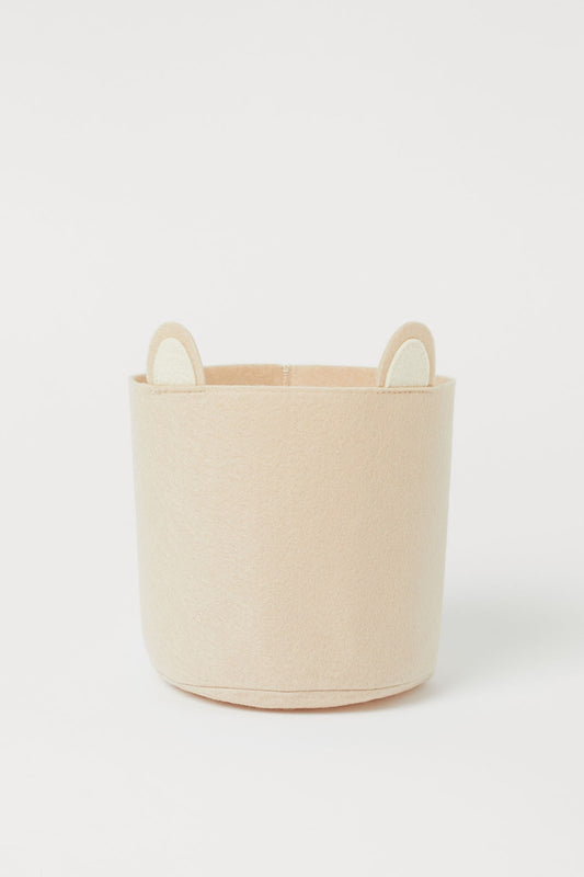 Felt storage basket