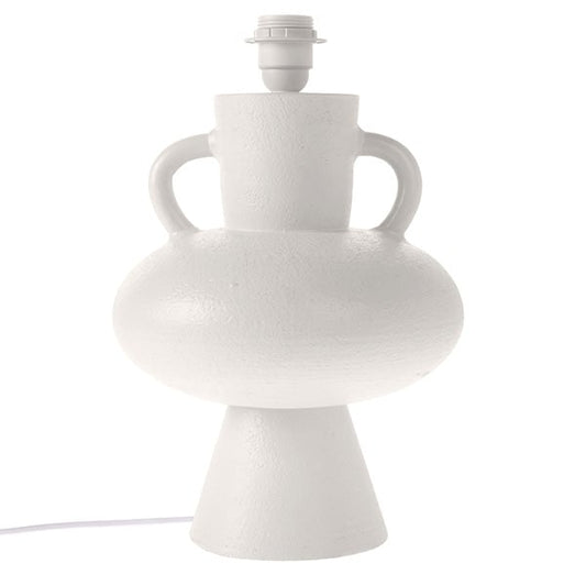 stoneware lamp base white, 24x24 38cm