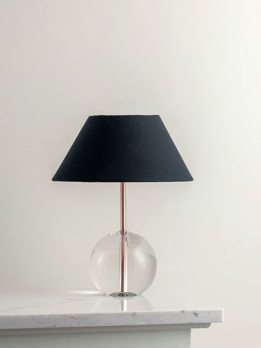 Feya 1 light crystal glass ball table lamp
