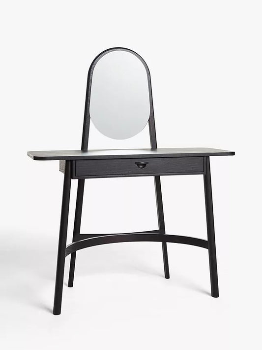 JOHN LEWIS BLACK WOODEN VANITY UNIT, 46x105x133.5cm