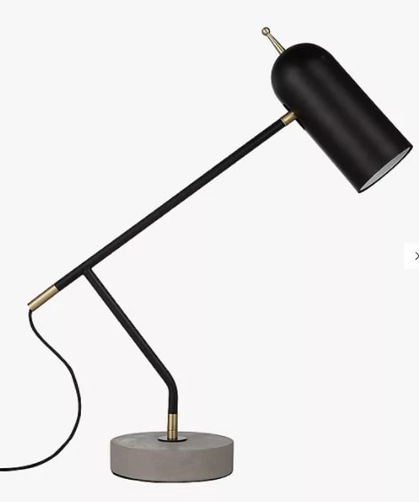 John Lewis & Partners No.045 LED Desk Lamp, Black