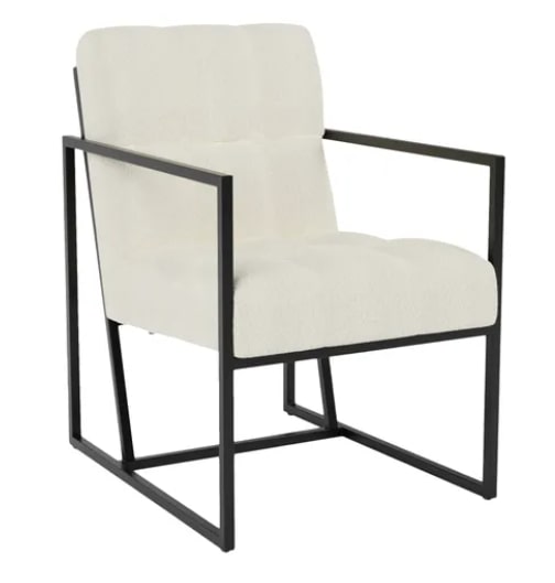 Chelsea Ivory Boucle Chair, 74.5x55x83.5cm