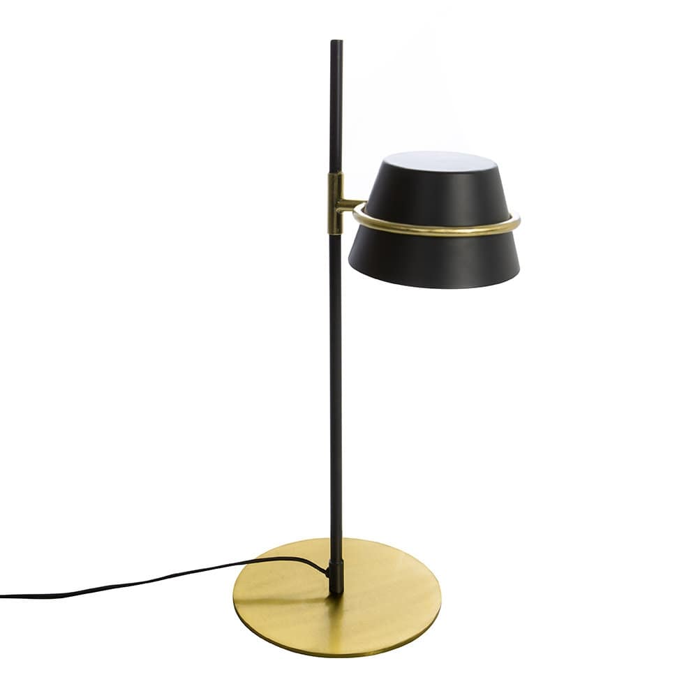 A by Amara Black & Gold Table Lamp, 22x75cm