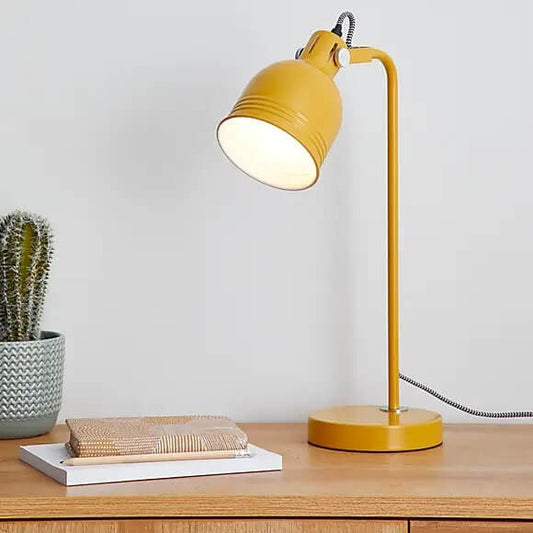 Isaac Ochre Task Lamp, 45 x 14 x 28cm