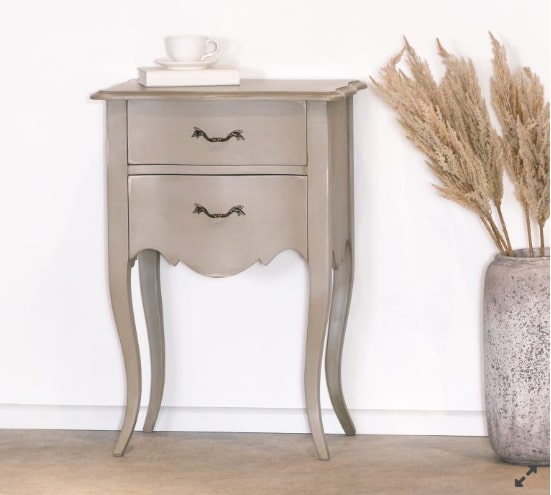 Montpensier French Style Bedside Table, 56x40x77cm