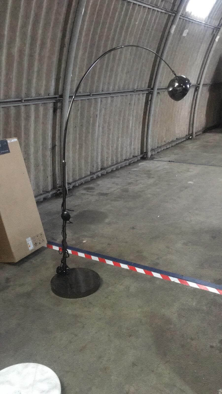 Black Floor Light 170cm tall