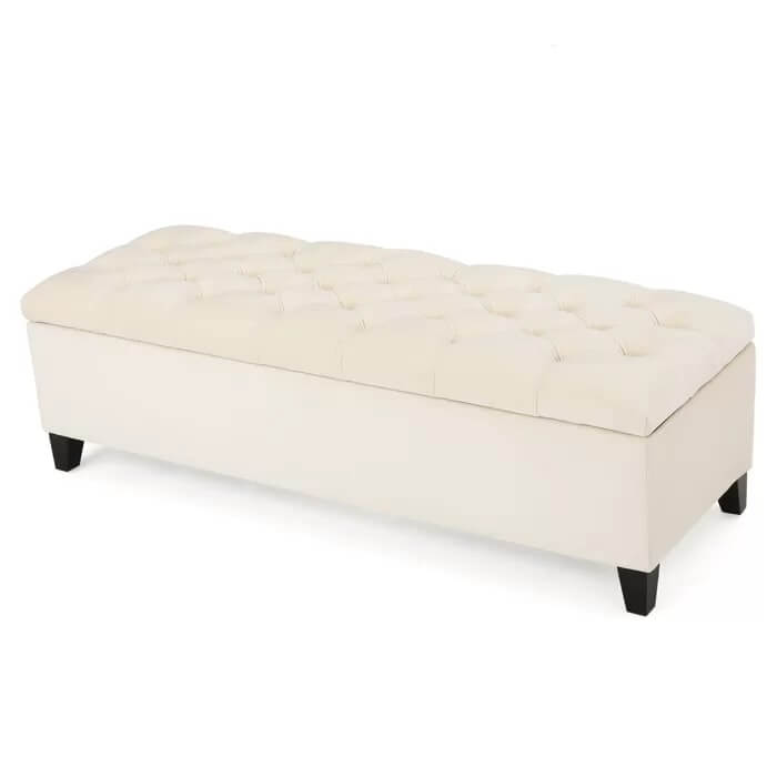 Bluffridge Upholstered Storage Bench, 35x119x36cm