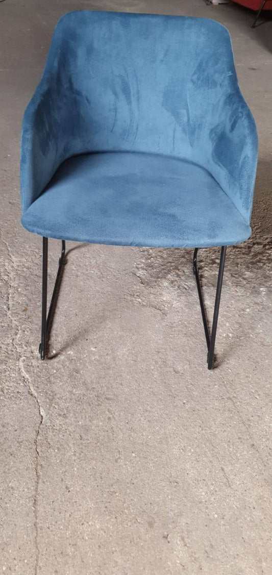 Blue Dining Chair, 47x49x77cm