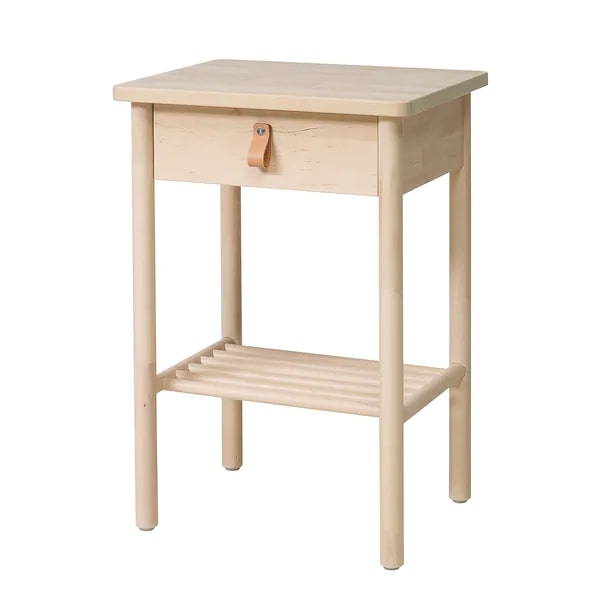 Bedside table, birch, 48x38x69cm