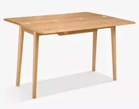 Bow Oak Folding Desk or Console in Oak