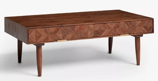 Franklin Coffee Table - Brown, 55x101.5x35cm