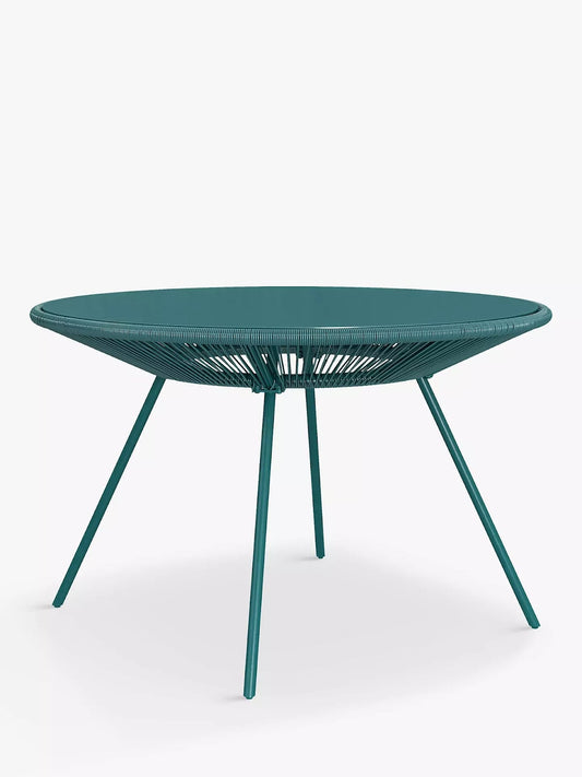 JOHN LEWIS & PARTNERS SALSA OUTDOOR DINING TABLE IN BLUE, 0x111x72cm