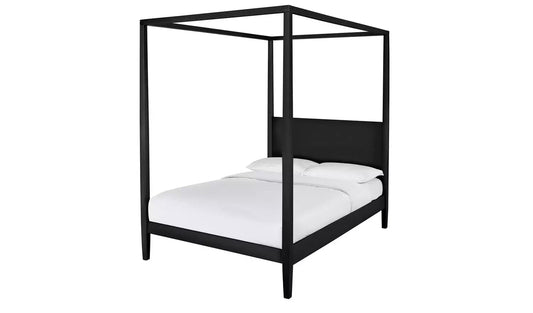 Habitat Blissford Four Poster Kingsize Bed Frame - Black, 197x143x85cm