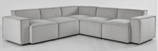 Corner Sofa with Ottoman, 92x254x70cm