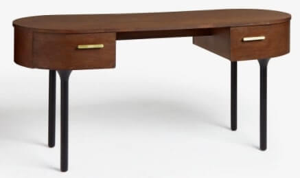 John Lewis & Partners Yoko Walnut Desk, 60x160x75cm